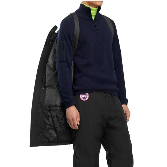 Canada Goose Langford Parka Black Label 2062MB Black Jacket Coat Men's XS New - Picture 10 of 16